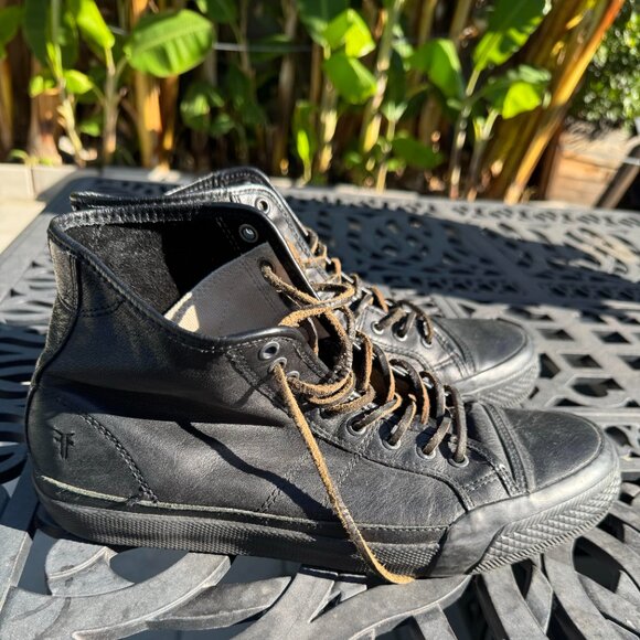 Frye Gates High Lace Leather Sneakers – Men’s Size 12 - Picture 1 of 5